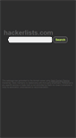 Mobile Screenshot of hackerlists.com